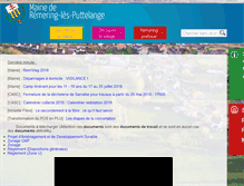 Tablet Screenshot of mairie-remeringlesputtelange.fr